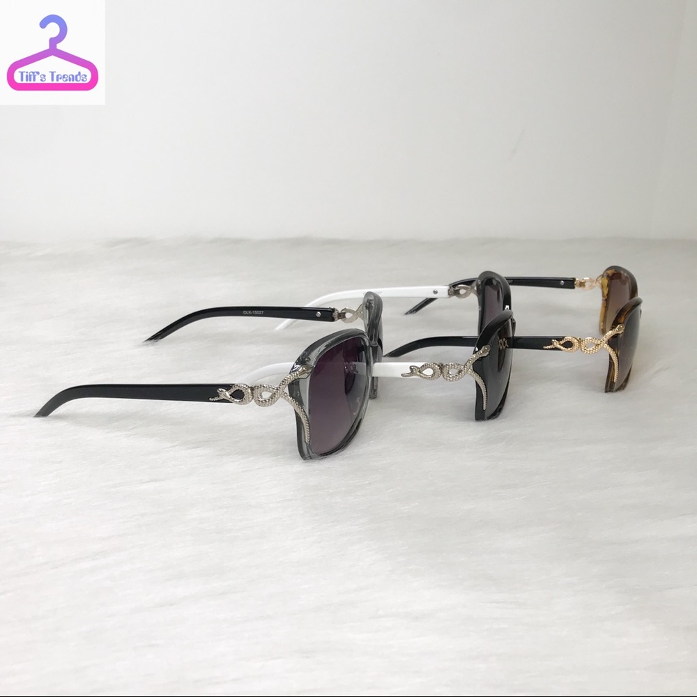 SNAKE DETAIL SUNGLASSES
